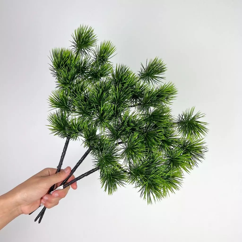 Ramo De Pinheiro Artificial De Natal Arbustos Simulados Plantas Verdes Folhas Mini Árvore - SY802790