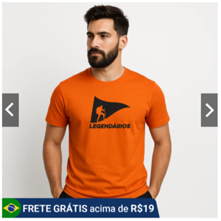 Camiseta Legen Casual Moda Cristã Religiosa Camisa 100% Algodão Premium Lançamento Lgnd em Oferta na Shopee