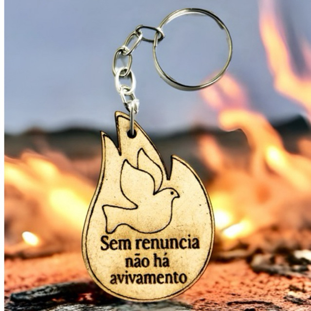 KIT Chaveiro RENUNCIA AVIVAMENTO POMBA, decoração, festa, igreja CRU em Oferta na Shopee