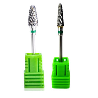 Kit com 2 Brocas de Tungstênio (1grande e 1Media) – Formato Cônico, Base Verde em Oferta na Shopee