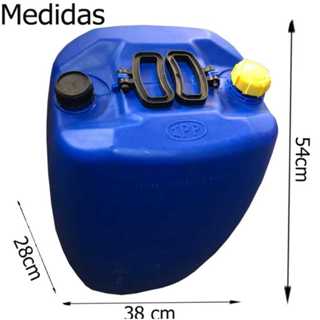 Galão 50 Litros Bombona Reuso Tampa Fixa E Bocal Duplo Usado em Oferta na Shopee