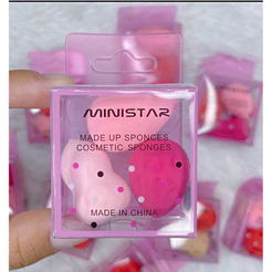 12 kits com 36 Mini Esponja Gota e Blender Para rosto e Maquiagem Base E Corretivo