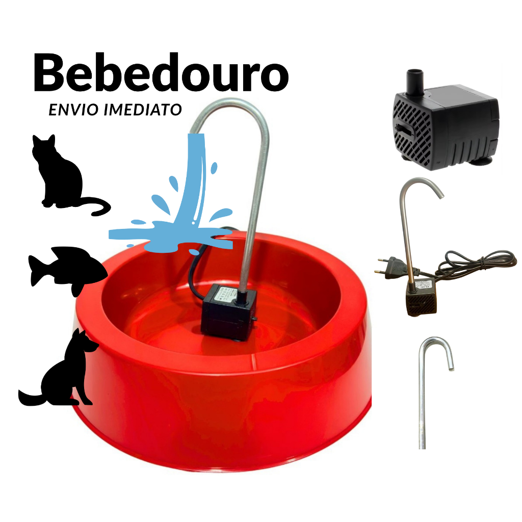 Bebedouro completo 3 pçs OU bomba e caninho OU só Bomba Ou só caninho