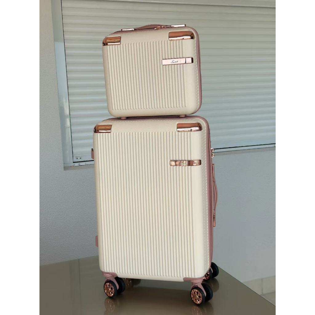 Kit Mala De Bordo+Frasqueira, Alto Qualidade,4 Double wheel Roda Gira 360 Grau/ mala de viagem