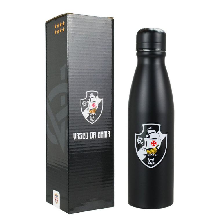 Garrafa Alumínio 600ml - Time De Futebol Vasco Licenciado em Oferta na Shopee