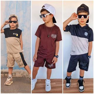 Conjunto Infantil Kit 6 Peças Roupa infantil Menino Promoção de Lançamento em Oferta na Shopee