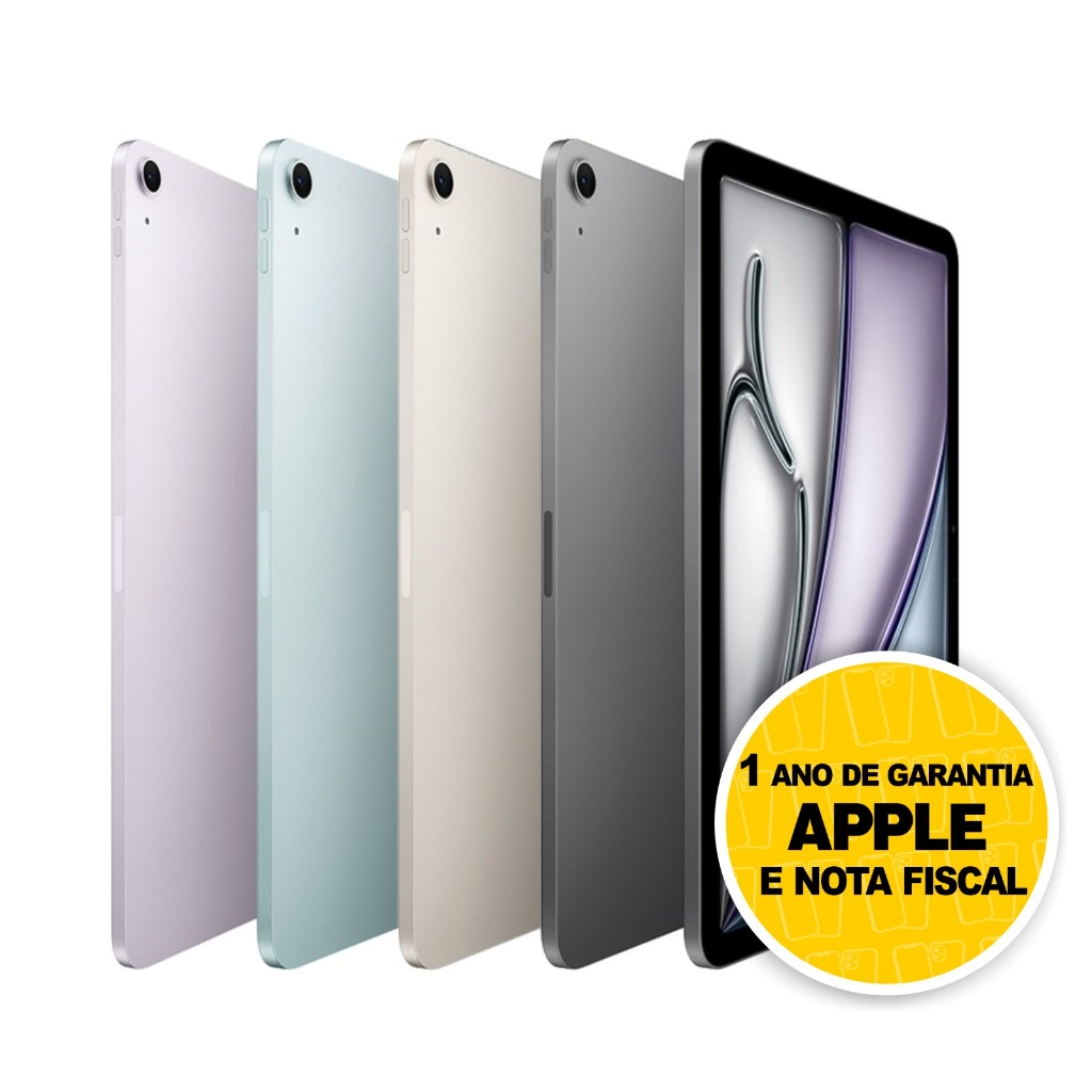 Apple iPad Air M3 Tela 11 Polegadas Wi-fi 128gb Apple 1 Ano