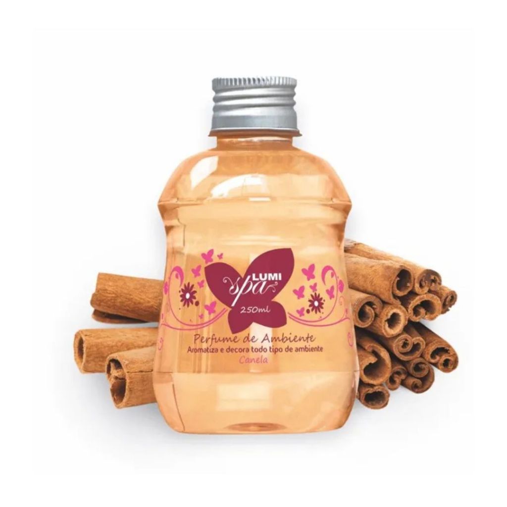 Perfume Aromatizador de Ambiente com Varetas Lumi Canela