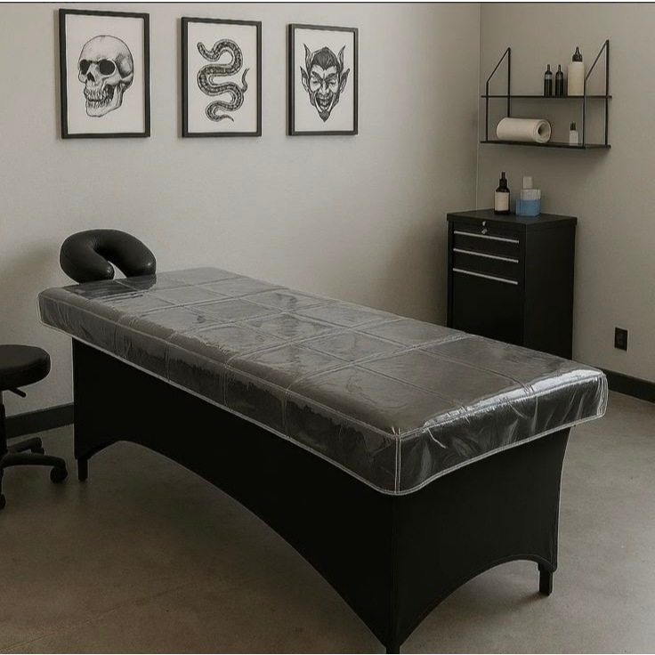 Capa de Proteção Plástica Impermeável para Maca Cristal Transparente Uso Em Clínicas l Spas l Fisioterapia l Estética em Oferta na Shopee