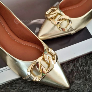 Sapatilha Bico Feminina Fino Casual Confortável Sapato feminino bico fino em Oferta na Shopee