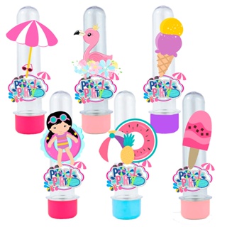 Kit 10 Tubetes Pool Party Rosa em Oferta na Shopee