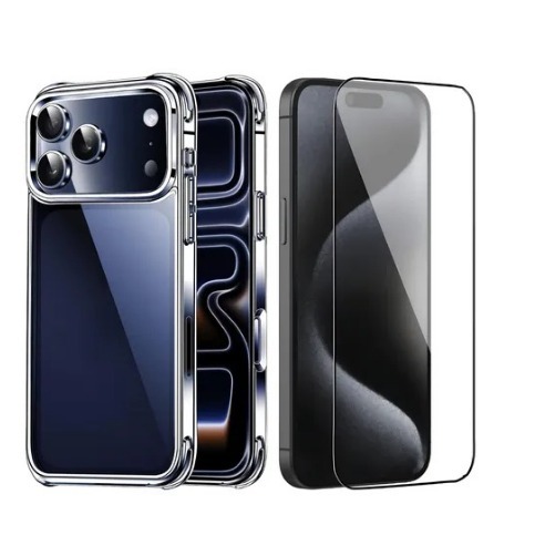 Capinha Capa Para IPhone 17 17 Air 17 Pro 17 Pro Max Silicone Transparente Peli Came Tela Prote Case