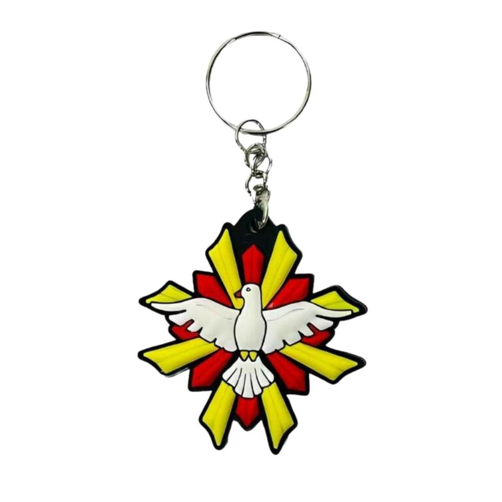 KIT 5 DÚZIA (60 UNIDADES) CHAVEIRO DIVINO ESPIRITO SANTO DE BORRACHA