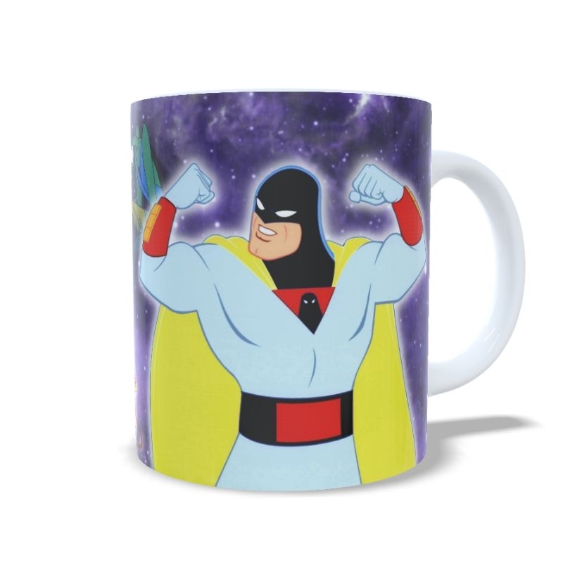 Caneca Space Ghost Herói Desenho Antigo Hanna Barbera 325ml