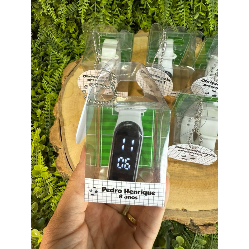 Relogio digital infantil com caixa personalizada em Oferta na Shopee