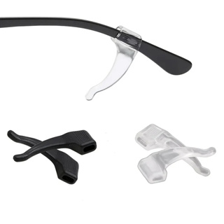 Gancho De Orelha 6 Pares Flexível Preta Em Silicone Para Haste De Óculos Anti Deslizante Confortável em Oferta na Shopee
