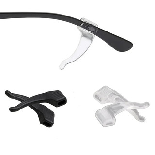Gancho De Orelha 6 Pares Flexível Preta Em Silicone Para Haste De Óculos Anti Deslizante Confortável