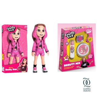 Kit Boneca Emilly Vick e Conjunto de Maquiagem Infantil Beauty Mix em Oferta na Shopee