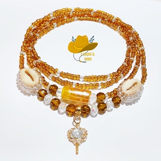 Guia de Proteção de Oxum: Colar Artesanal com Miçangas de Vidro e Significado Espiritual em Oferta na Shopee