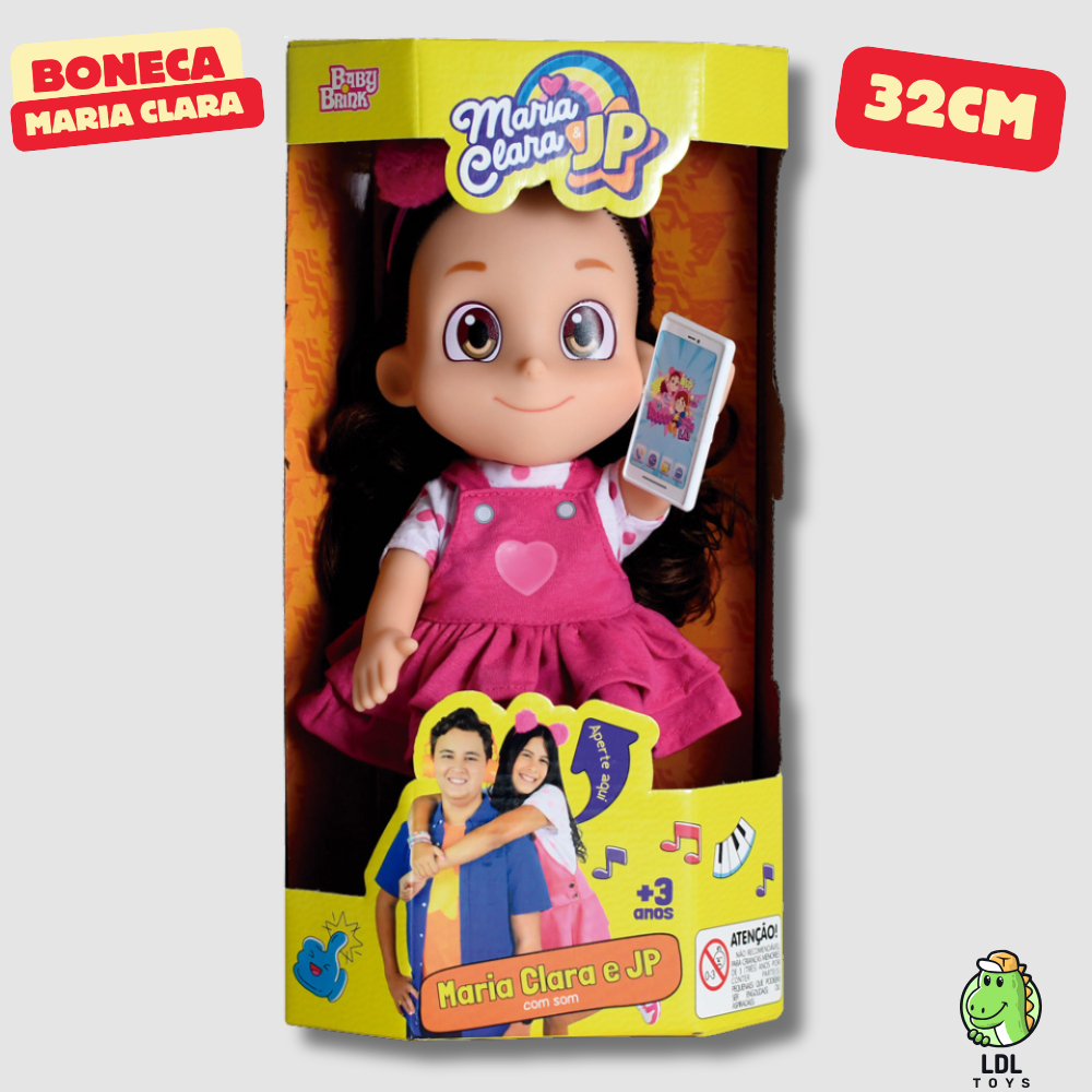 Boneca Maria Clara 32cm Youtuber 14 Falas BabyBrink Original em Oferta na Shopee