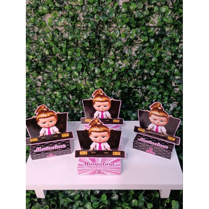 🍫 Porta Bis Duplo Personalizado aniversário/ lembrancinha de festas– Tema Poderosa Chefinha 🍫