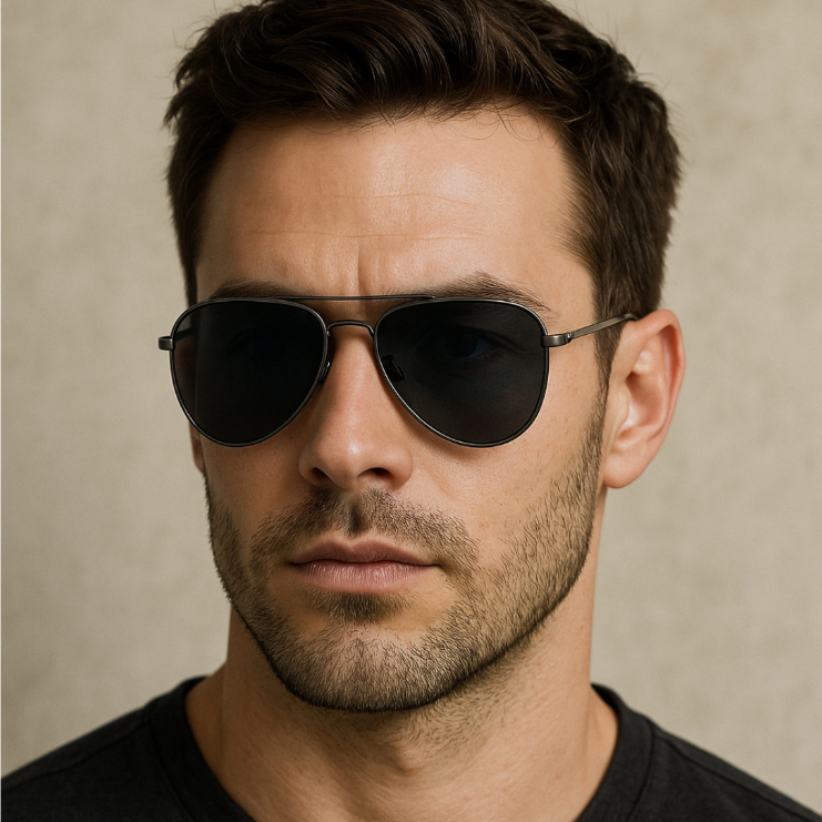 Oculos de Sol Aviador Polarizado Classico Premium Vintage Piloto Metal Fino uv400 Masculino Feminino