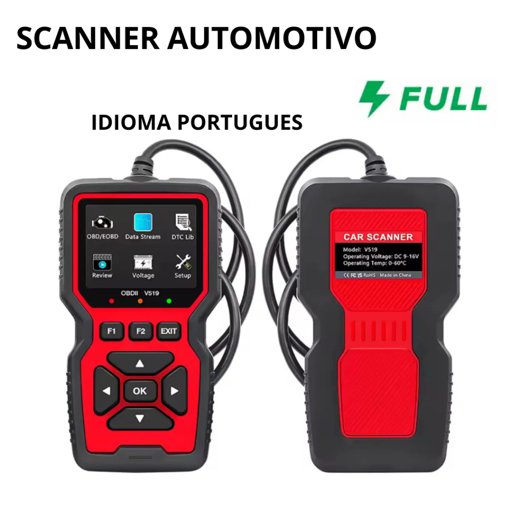 Scanner Automotivo Obd2 V320 V500 V519 Diagnóstico De Avarias Do Carro Promoção