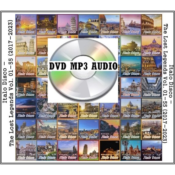 COLEÇÃO ITALO DISCO , LOST LEGENDS - 55 VOLUMES - DVD MP---3