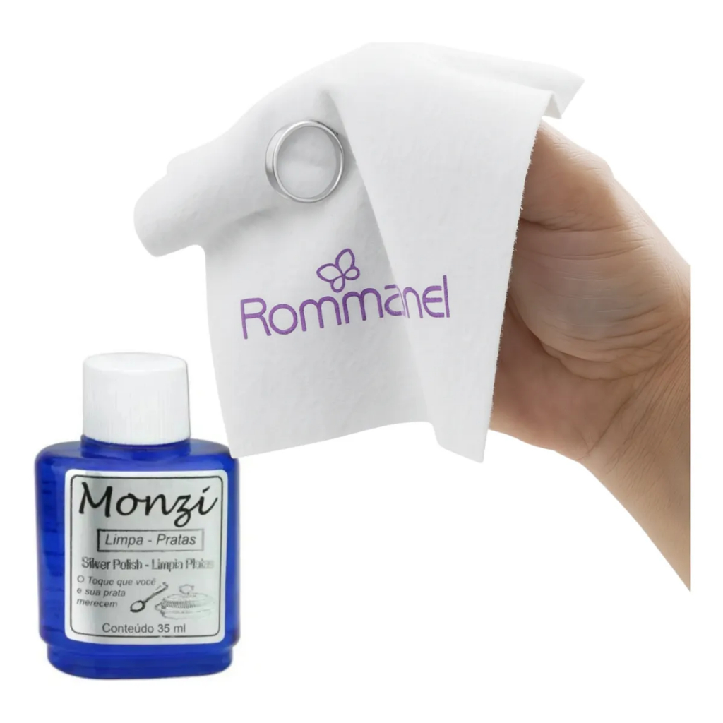 1 Monzi 35 ml azul Prata + 1 unidade de Flanela Magica em Oferta na Shopee