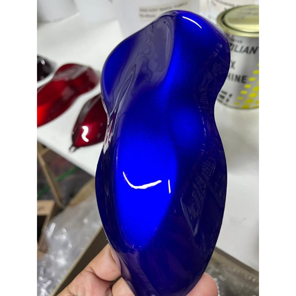 Tinta automotiva base poliester Azul Candy Ultra  / PRONTO P/ USO - Exclusiva
