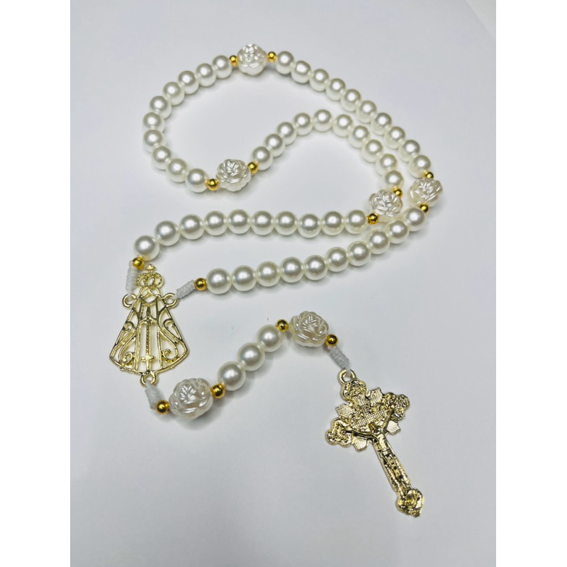 Terço Personalizado com Nome Nossa Senhora Aparecida em Oferta na Shopee