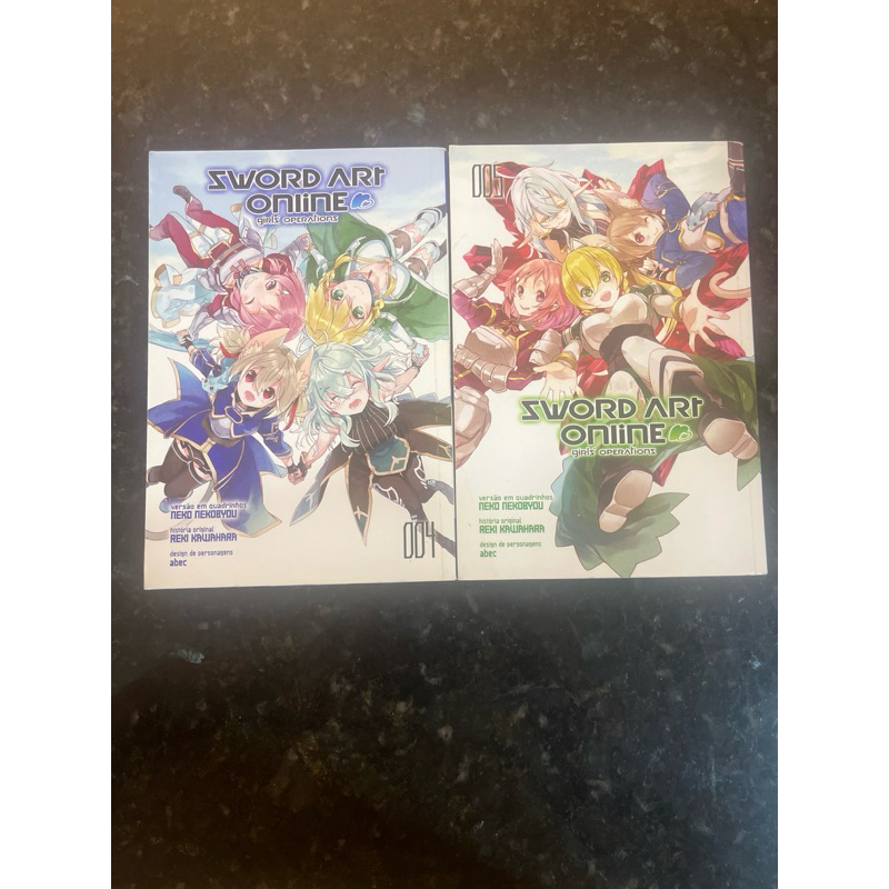 Mangá :Sword art Online: Girls' Operations kit com 2 volumes (04 e 05)