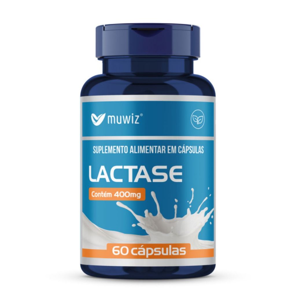 Enzima Lactase 400 MG 60 Cápsulas para Intolerantes à Lactose - Muwiz em Oferta na Shopee