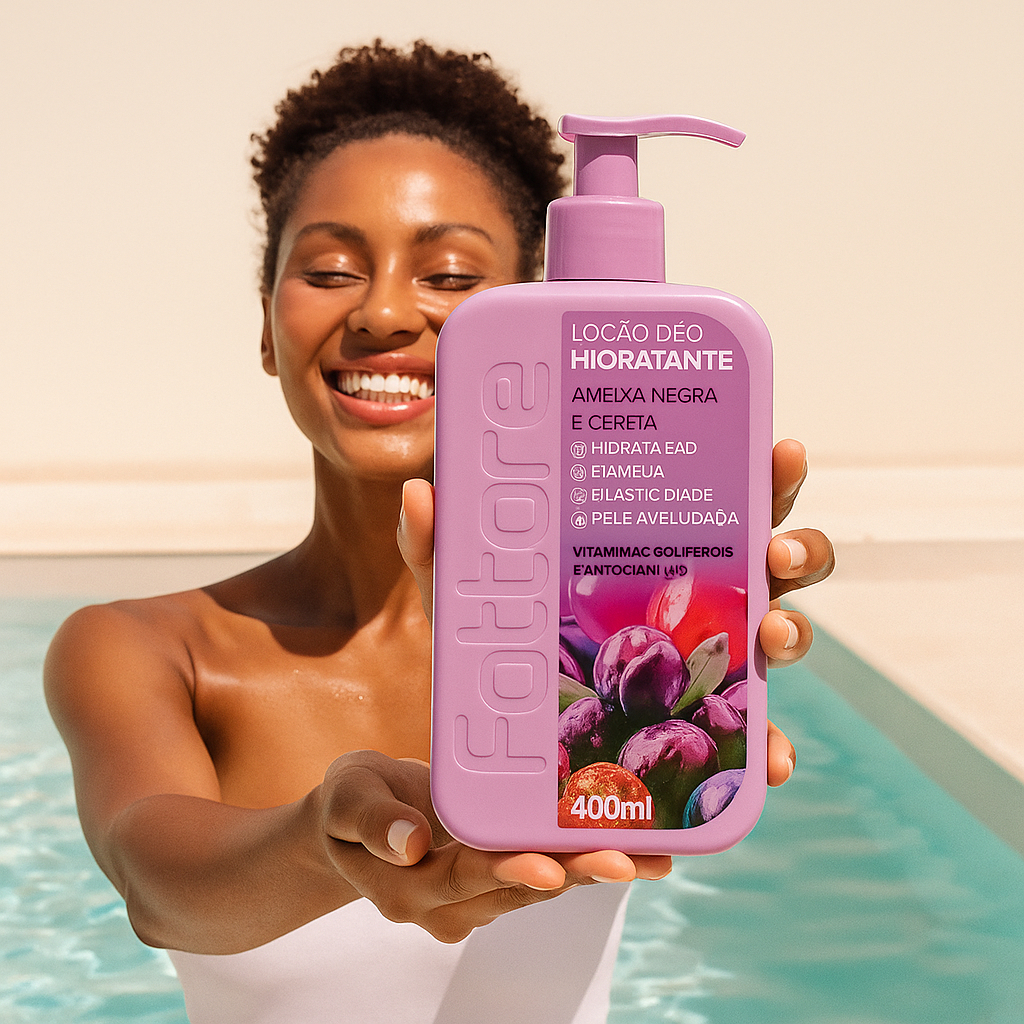 Hidratante Corporal Fattore 400 ml Para Todos Os Tipos de Pele Fragrância de Frutas em Oferta na Shopee