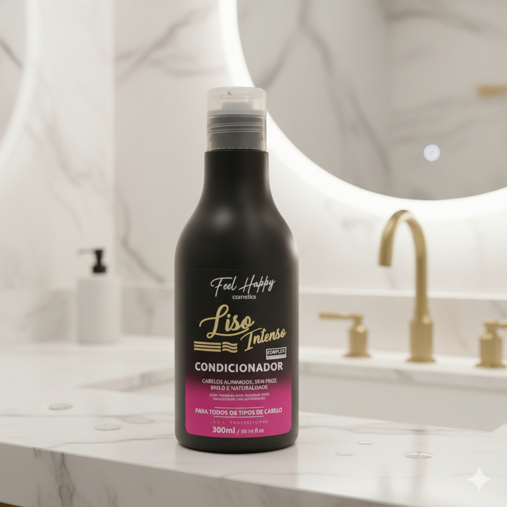 Condicionador Liso Intenso 300ml Feel Happy