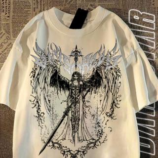Camiseta  "Goth Brightness" Premium 100% algodão, gola redonda, tamanho grande em Oferta na Shopee