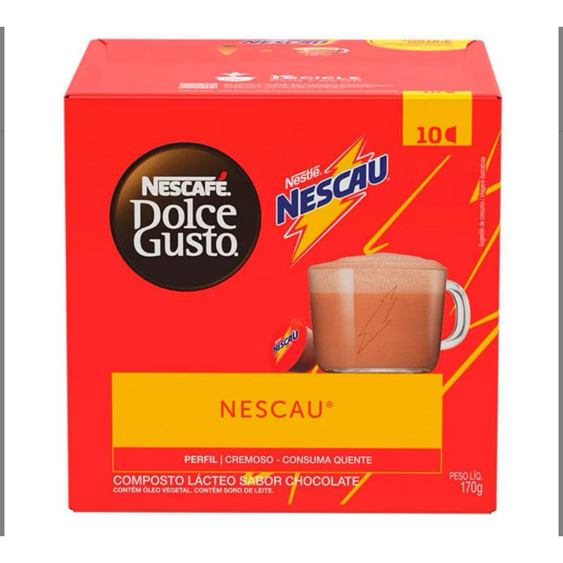 Kit 3 Achocolatado em Cápsula NESCAFÉ DOLCE GUSTO Sabor Nescau 10 Cápsulas