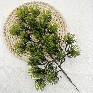 Ramo De Pinheiro 36 cm Artificial De Natal Arbustos Simulados Plantas Verdes Folhas Árvore natal