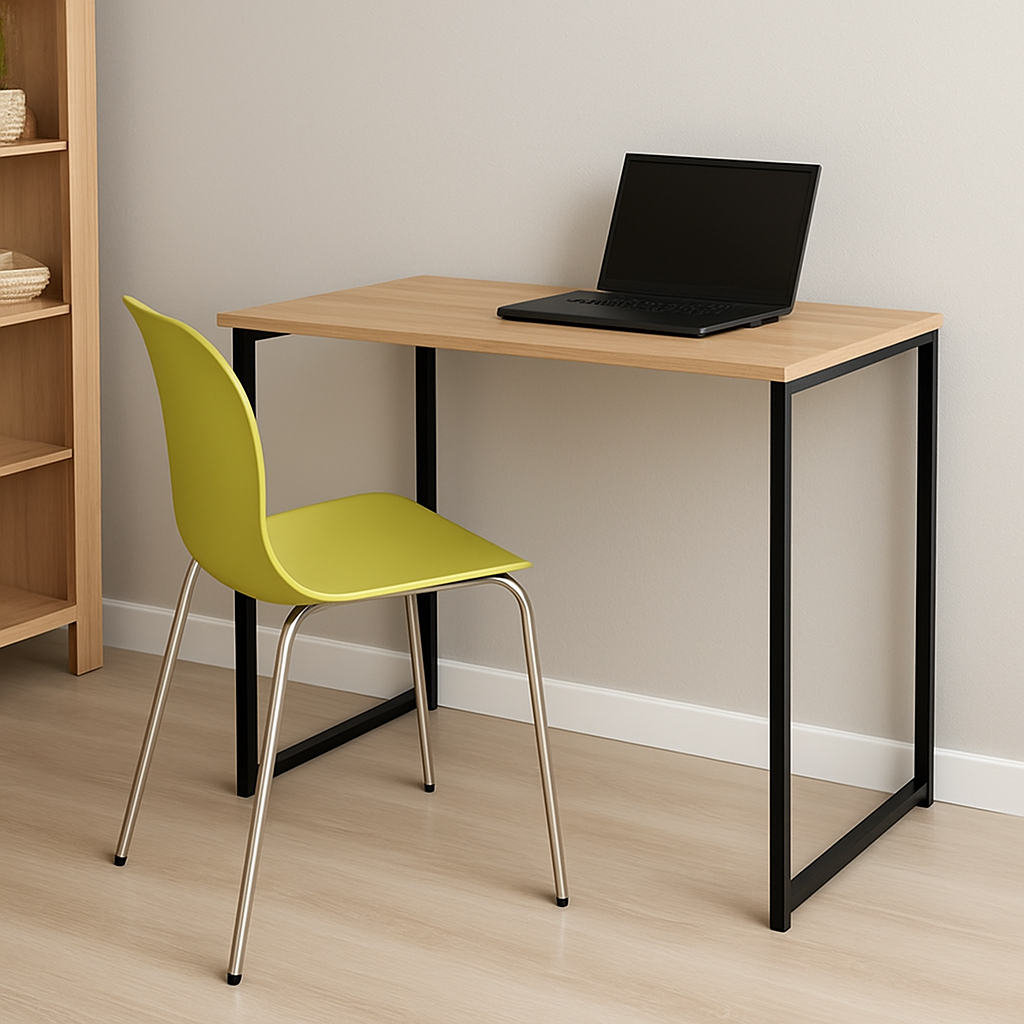 Escrivaninha Mesa para Estudo Computador Compacta Estilo Industrial Aparador Penteadeira