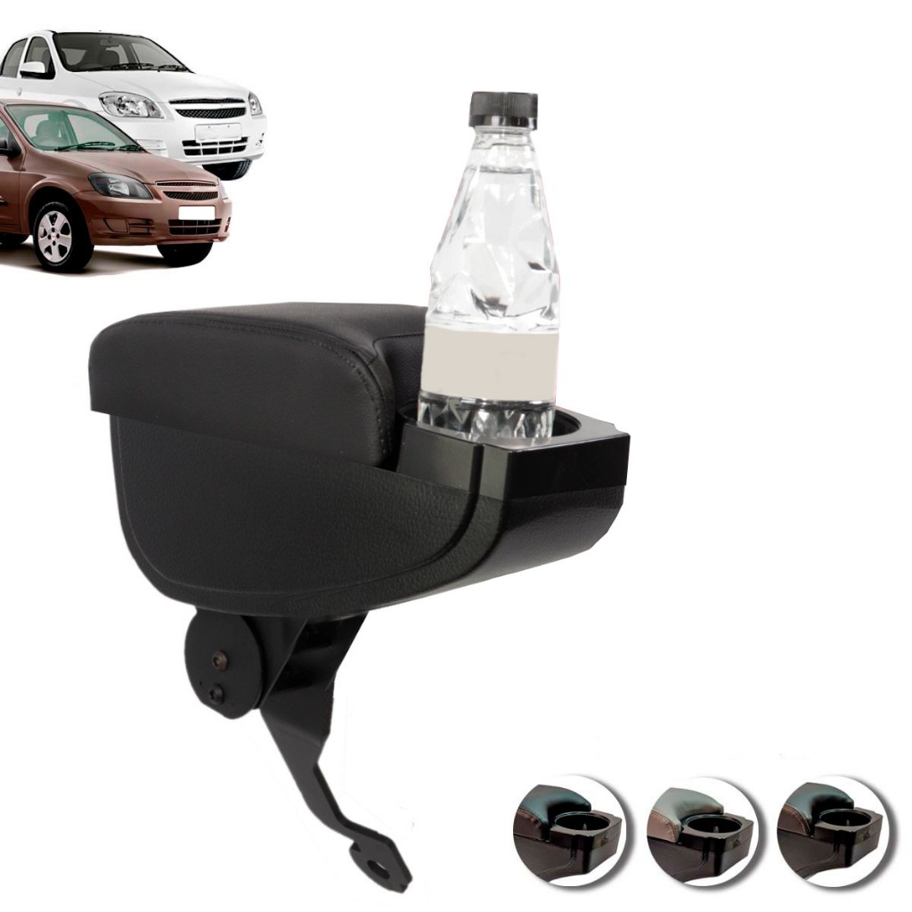 Apoio de Braço Celta Ano 2001 Até 2016 E Prisma Ano 2007 Até 2012 C/ Porta Copo em Oferta na Shopee