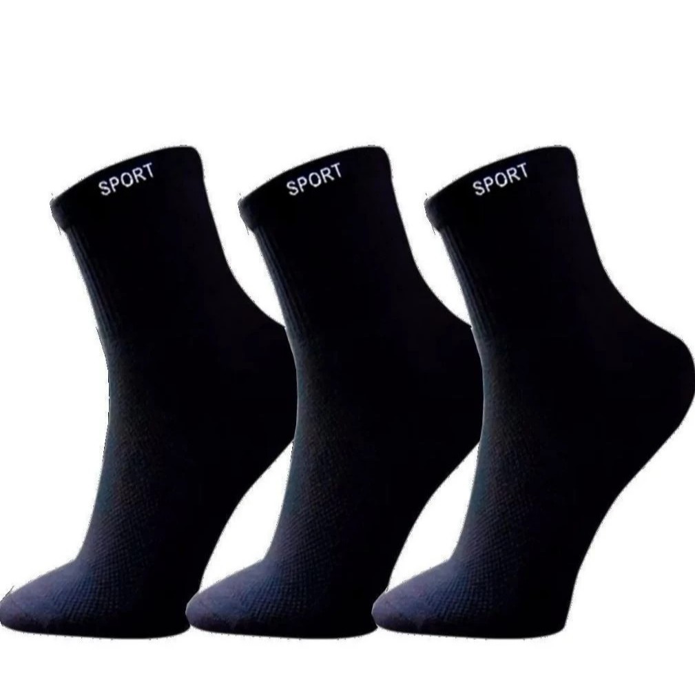 Kit com 24 Pares Meia sport Algodão cano longo masculina frio confortáveis