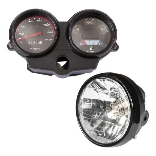 Farol  Completo  + Painel Completo Cg 125 Titan Fan Cargo Ks Es Esd 2000 A 2004 CG125