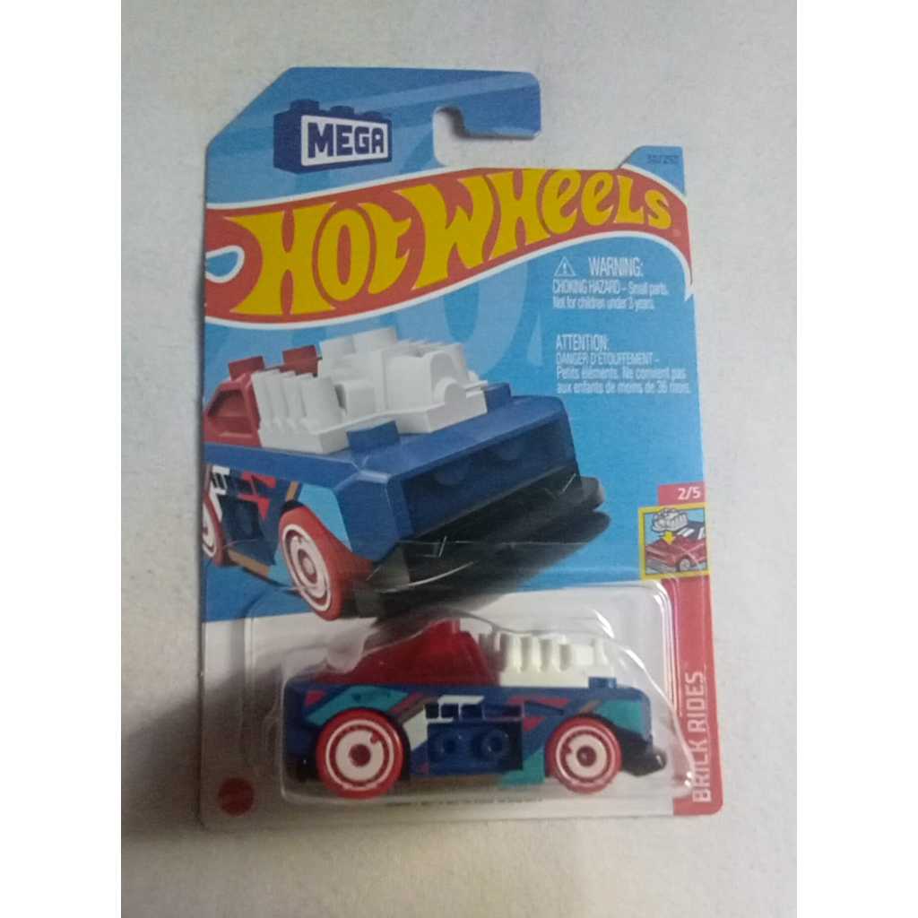 Hot Wheels Custom Small Block Brick Rides 2/5 Azul