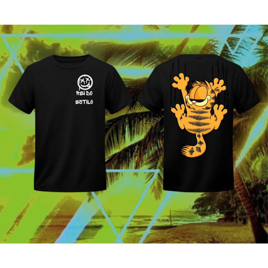 CAMISETA ESTAMPA  DO GARFIELD – CONFORTO E ESTILO PRA VOCÊ!