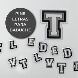 Pins Para Babuche | Letras Emborrachadas Personalizadas em Oferta na Shopee