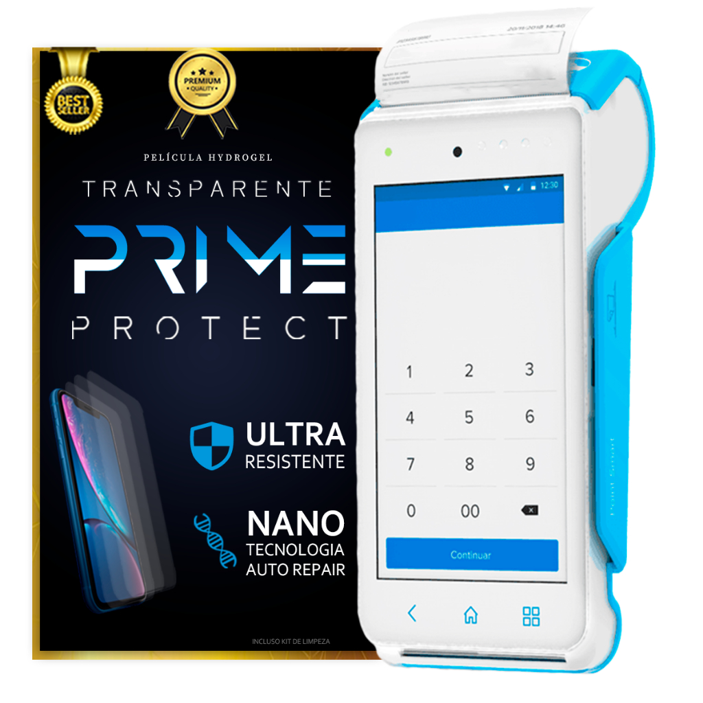 Película Hidrogel Hd P/ Maquina POS Mercado Pago Point Smart