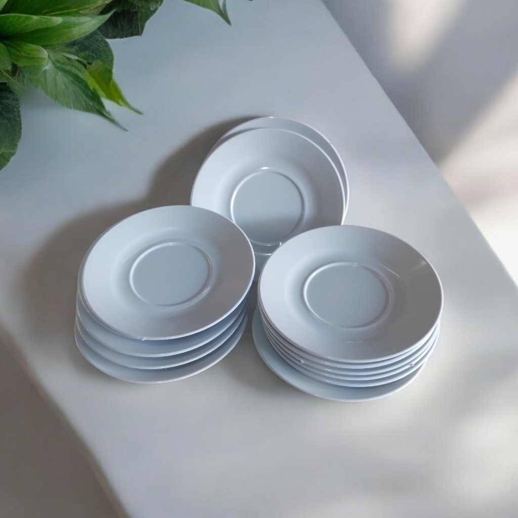 5 Pires Acrílico Branco Café Cozinha 12cm
