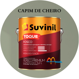 Tinta Acrílica 3,2l Cor Capim de Cheiro Toque Fosco Suvinil em Oferta na Shopee