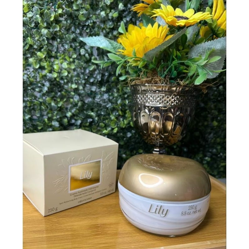 Hidratante acetinado Corporal Lily 250ml em Oferta na Shopee
