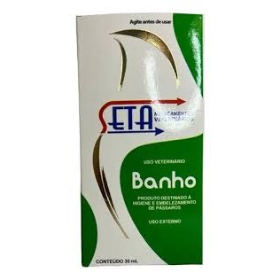 SETA BANHO PRODUTO DESTINADO A HIGIENE E EMBELEZAMENTO DE PASSAROS 30ML em Oferta na Shopee